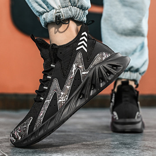 Damen Komfortable und stylische Laufschuhe mit elastischem Strick-Obermaterial EB