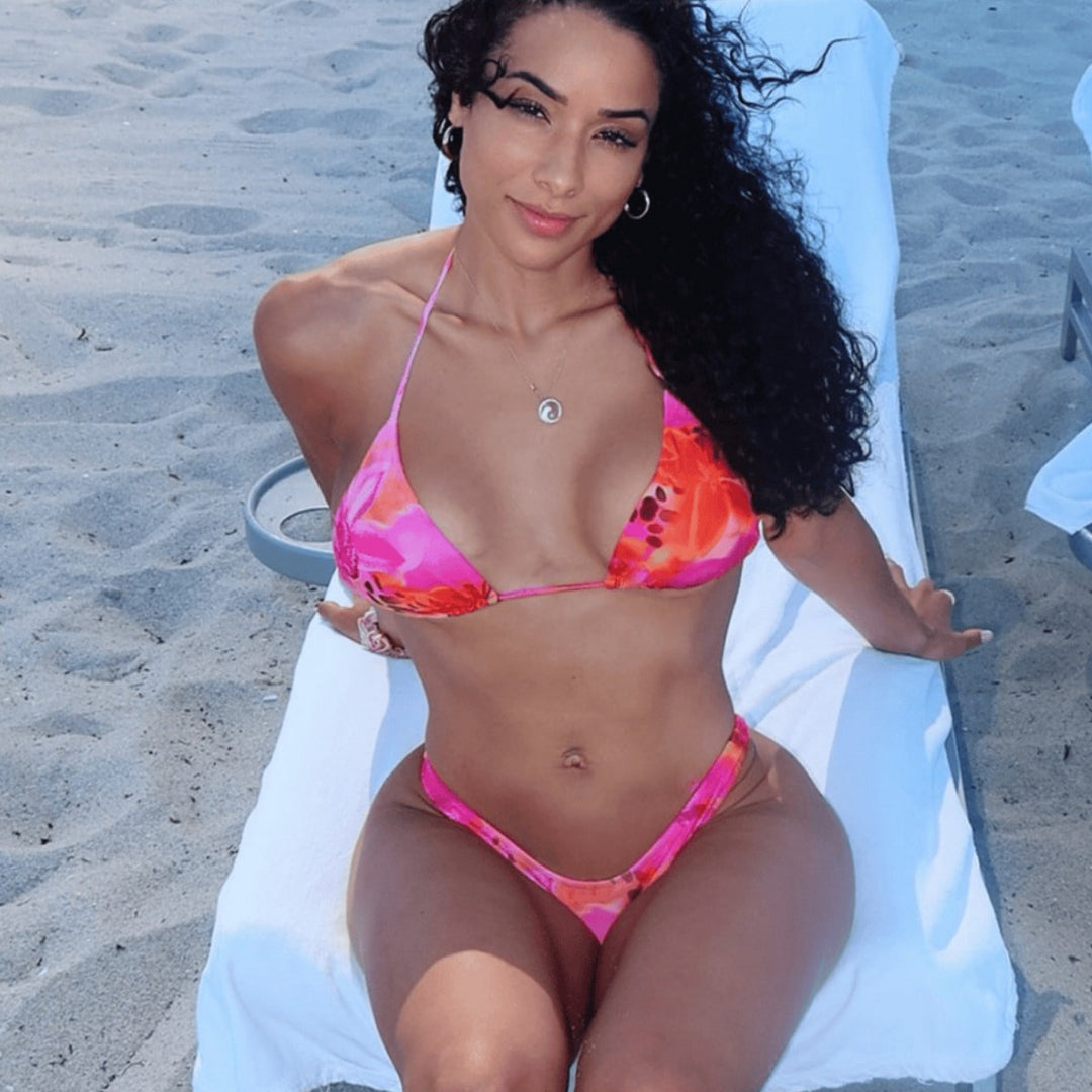 Damen Triangel-Bikini mit elegantem Hochschnitt EB