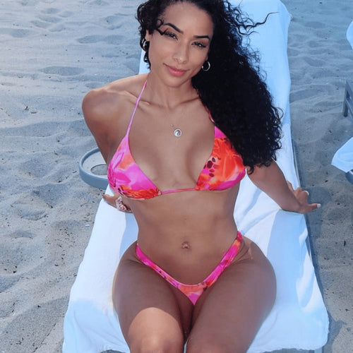 Damen Triangel-Bikini mit elegantem Hochschnitt EB