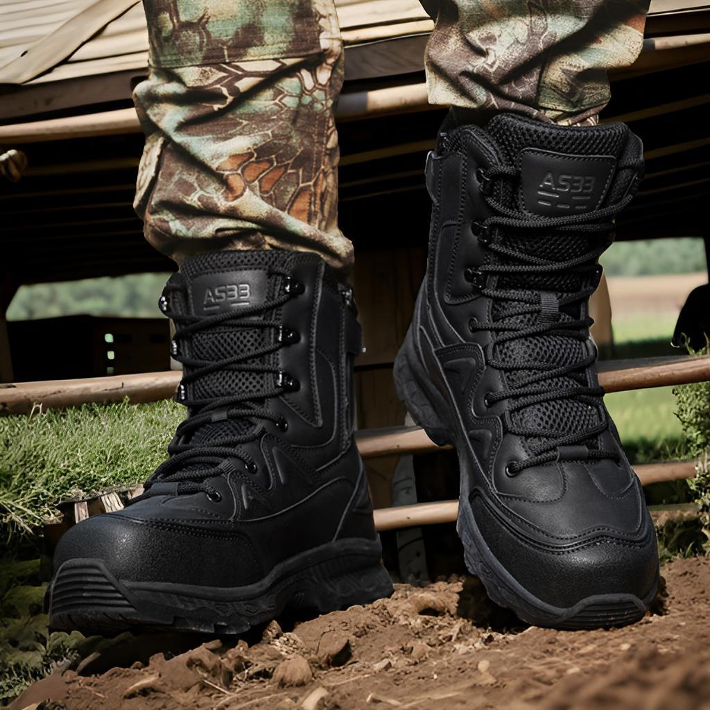 Herren Einsatz- und Tactical Boots mit hohem Knöchelschutz und rutschfester Sohle EB