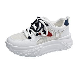 Damen Sportliche Sneakers mit atmungsaktiver Netzstruktur und flexibler Sohle EB