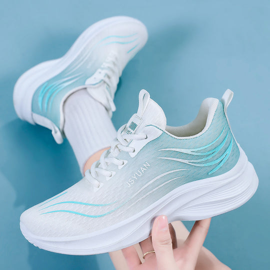 Damen Sportliche Leichtgewicht Sneakers mit atmungsaktiver Struktur und optimierter Dämpfung EB