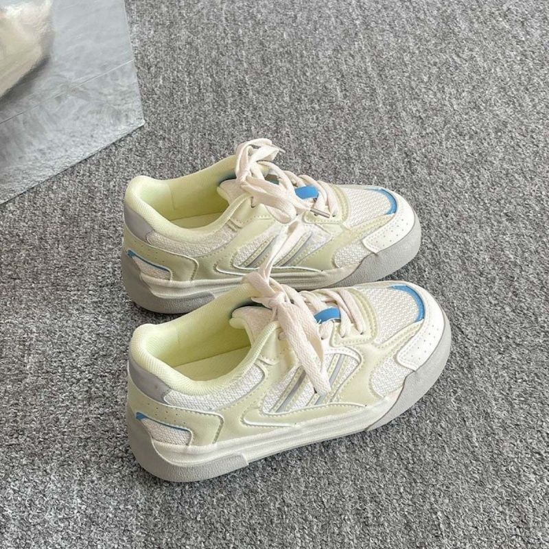 Damen Sportliche Sneakers mit atmungsaktiven Mesh-Einsätzen und bequemer Dämpfung EB