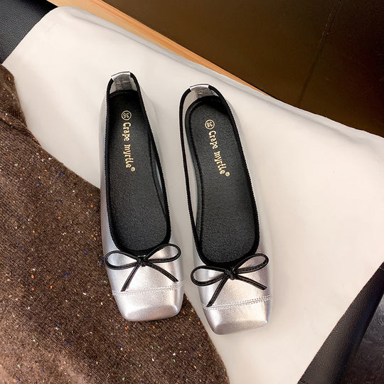 Damen Ballerinas mit dezentem Schleifen-Detail EB