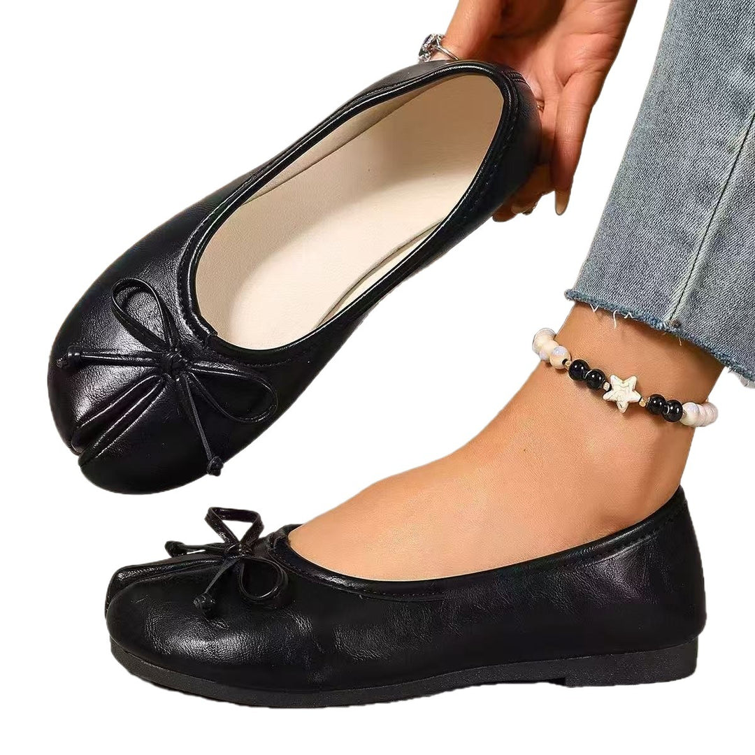 Damen Ballerinas mit eleganter Schleifenverzierung EB