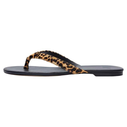 Damen Minimalistische Zehentrenner Sandalen EB
