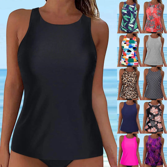 Damen Sportliches Tankini-Oberteil mit modischem Rückenausschnitt EB