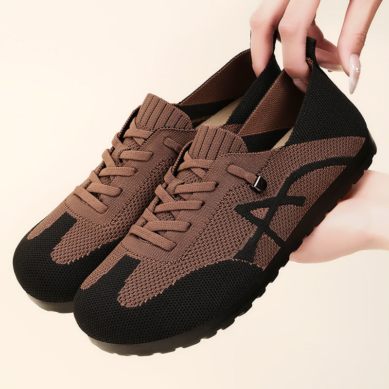 Damen Atmungsaktive Komfort Sneakers mit elastischem Obermaterial EB