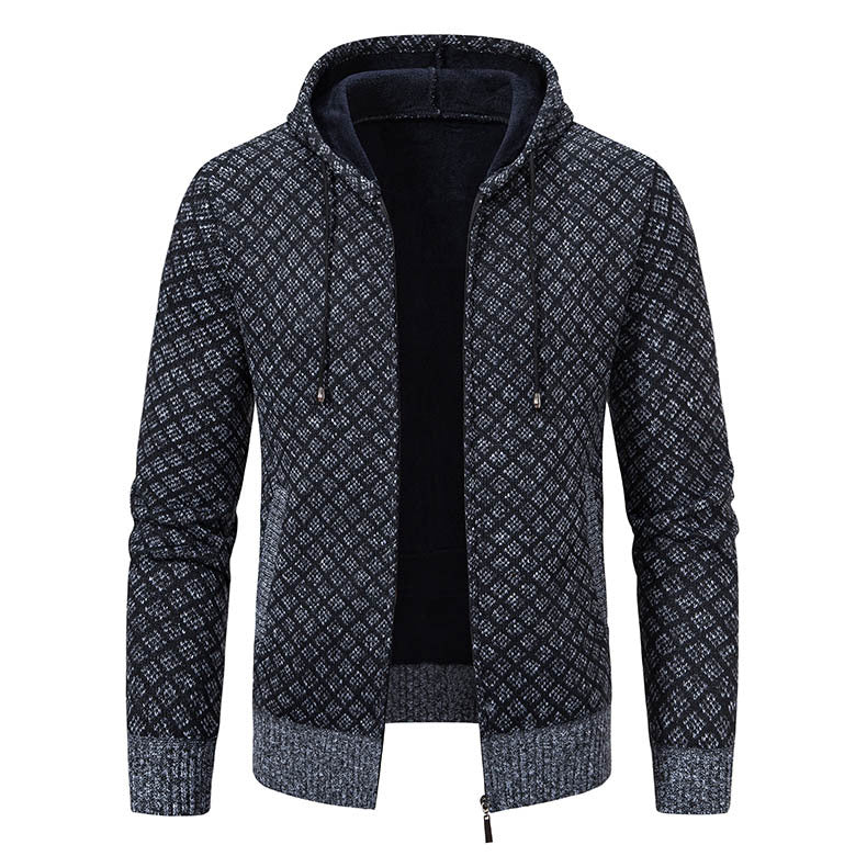Herren Kapuzenjacke mit strukturiertem Design und eleganten Akzenten EB