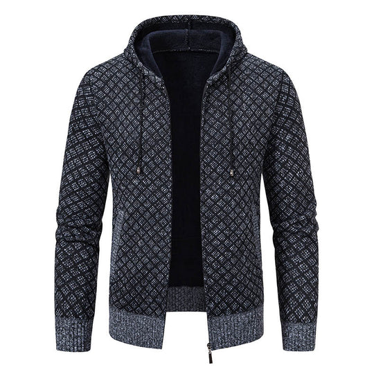 Herren Kapuzenjacke mit strukturiertem Design und eleganten Akzenten EB