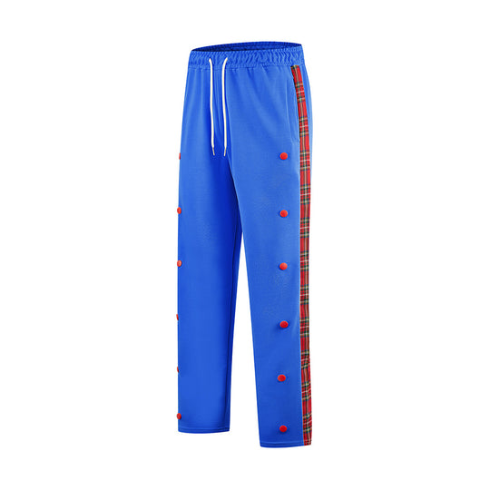 Herren Sportliche Jogginghose mit Druckknopf-Design und elastischem Bund EB