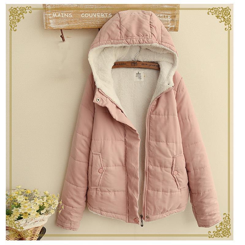 Damen gesteppte Kapuzenjacke mit kuscheligem Futter und praktischen Taschen EB