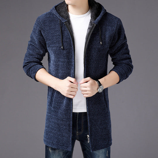 EB | Reißverschlussjacke mit Kapuze Weiche Strickware Modern und Bequem