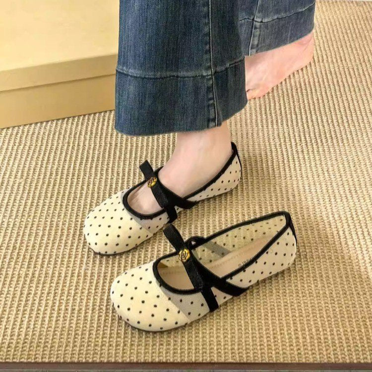 Damen Ballerinas mit dekorativem Riemchen und Comfort-Fußbett EB