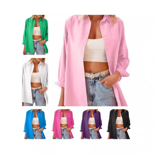 Damen lässige Hemdbluse EB