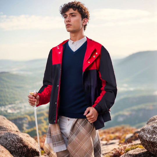 Herren funktionale Übergangsjacke mit hohem Kragen EB