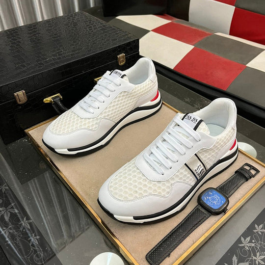 Damen Sportliche Sneakers mit komfortabler Dämpfung und atmungsaktiver Oberflächenstruktur EB