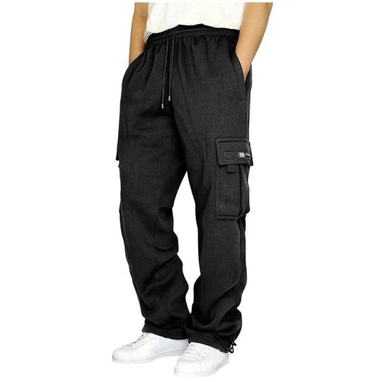 Herren Cargo-Jogginghose mit elastischem Bund und multifunktionalen Taschen EB