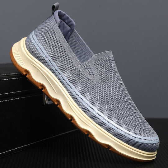 Damen Slip-On Freizeitschuhe mit atmungsaktivem Obermaterial und rutschfester Sohle EB