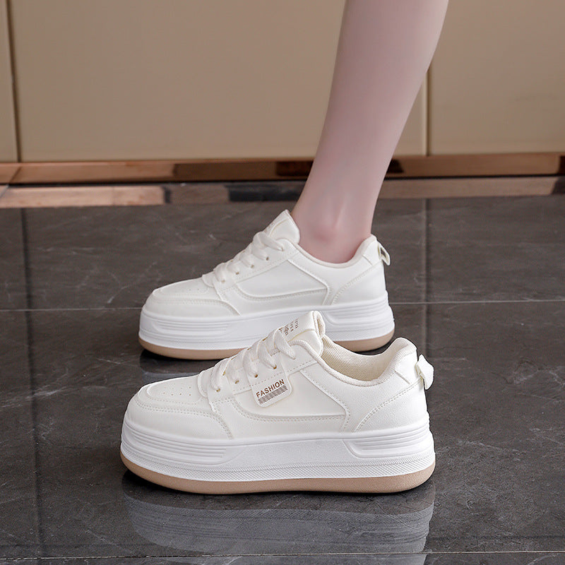 Damen modische Sneakers mit dicker Sohle und atmungsaktiver Oberfläche EB