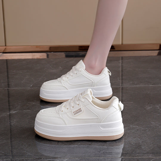 Damen modische Sneakers mit dicker Sohle und atmungsaktiver Oberfläche EB
