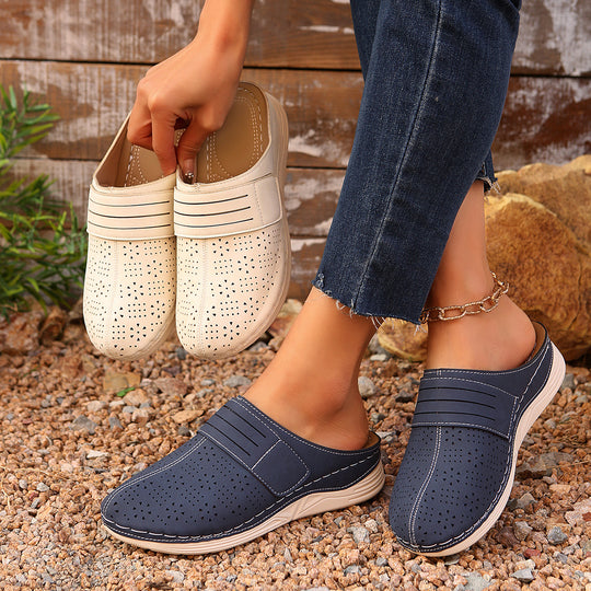 Damen Atmungsaktive Clogs mit modischem Lochdesign EB
