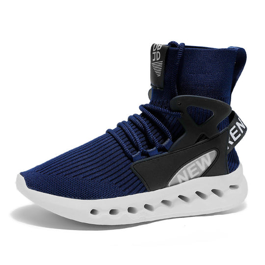 Damen Sportliche Lauf-Sneaker mit elastischem Strick-Obermaterial und rutschfester Sohle EB