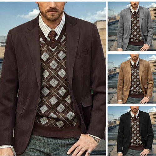 Herren modischer Anzugblazer aus feinster Wolle EB