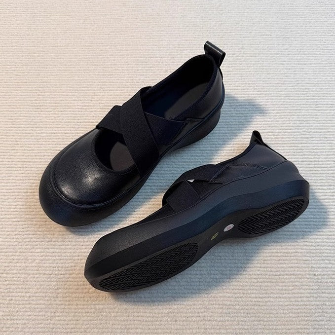 Damen elegante Clogs mit modischem Absatz und speziellen Falten EB
