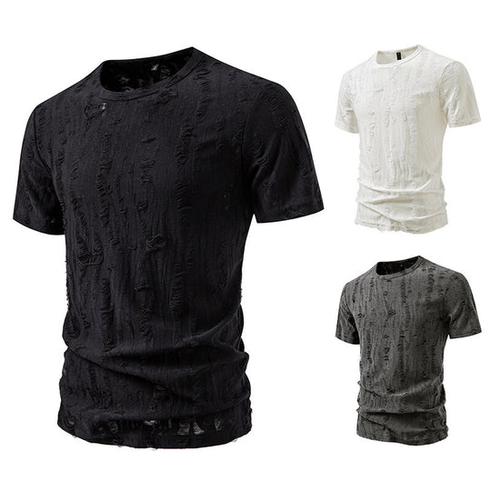 Herren T-Shirt mit strukturiertem Vintage-Design EB