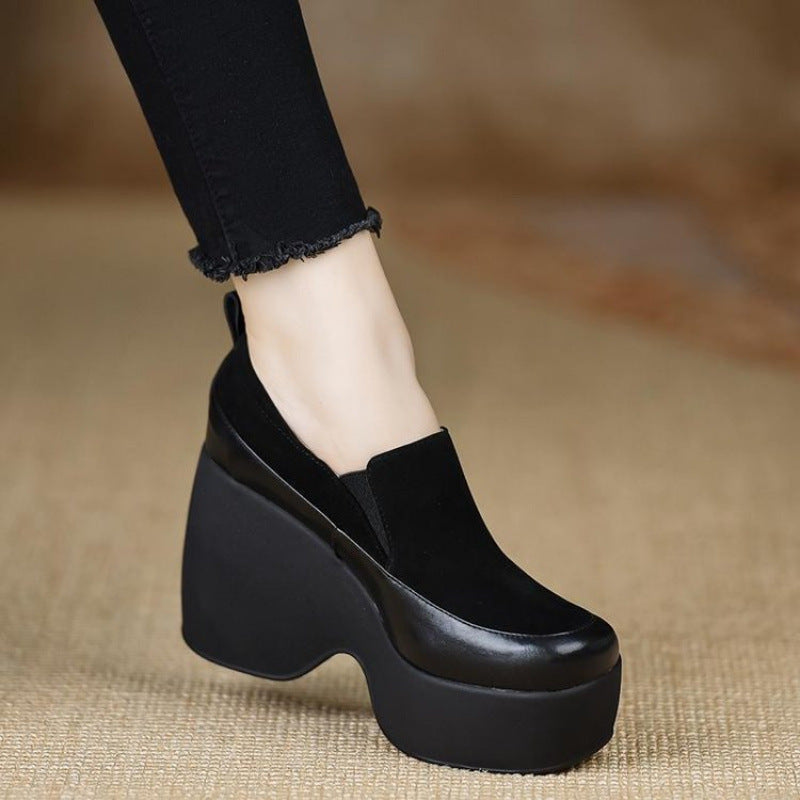 Damen Plateau Stiefel mit innovativer Sohle und elegantem Design EB