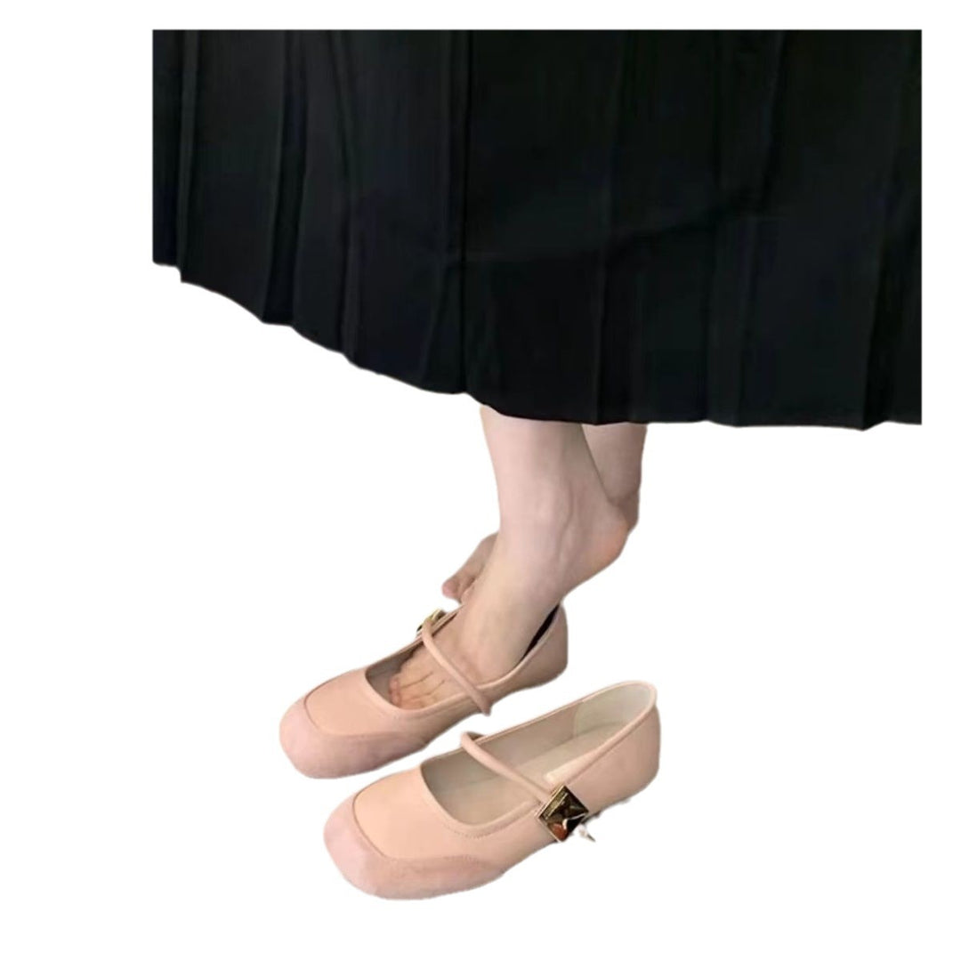 Damen Ballerina-Schuhe mit elegantem Riemen und modernem Design EB