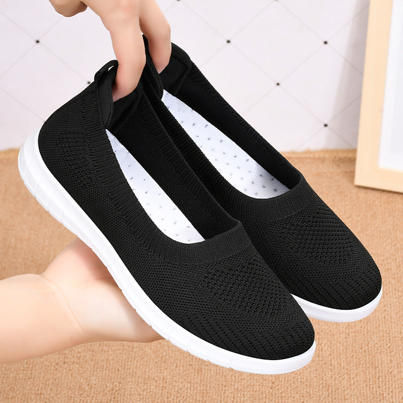 Damen Elastische Slip-On Freizeitschuhe EB