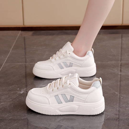 Damen Sportliche Sneaker mit gepolsterter Sohle und modischem Obermaterial EB