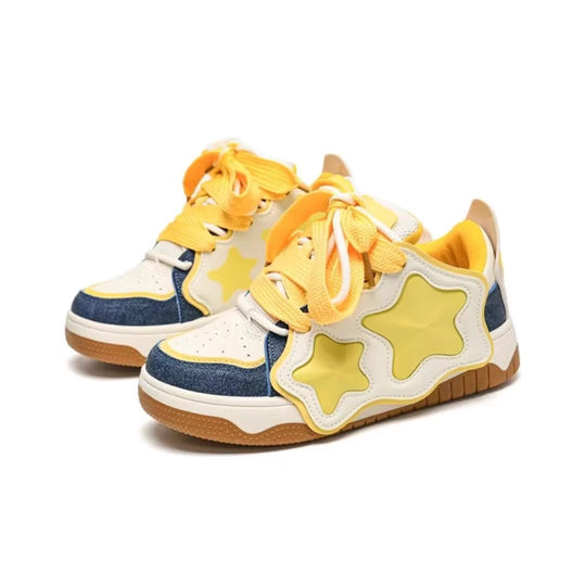Damen Sneakers mit auffälligem Sternenmotiv und komfortabler Dämpfung EB
