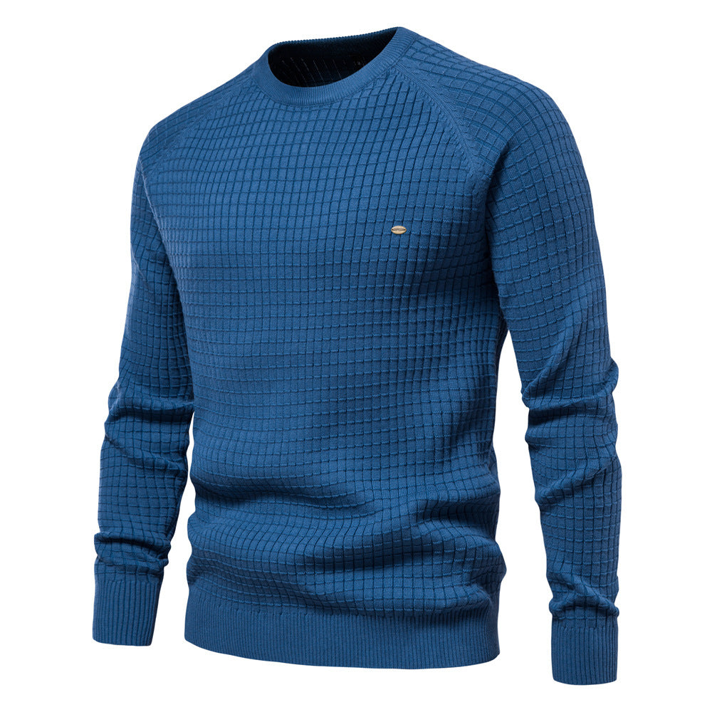 Herren strukturiertes Rundhals Sweatshirt mit modernem Design EB
