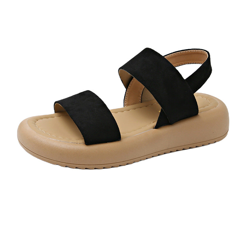 Damen Komfortable Sandalen mit minimalistischen Riemen EB
