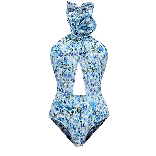 Damen Badeanzug mit bezauberndem Cut-Out-Design und überschnittenem Ausschnitt EB