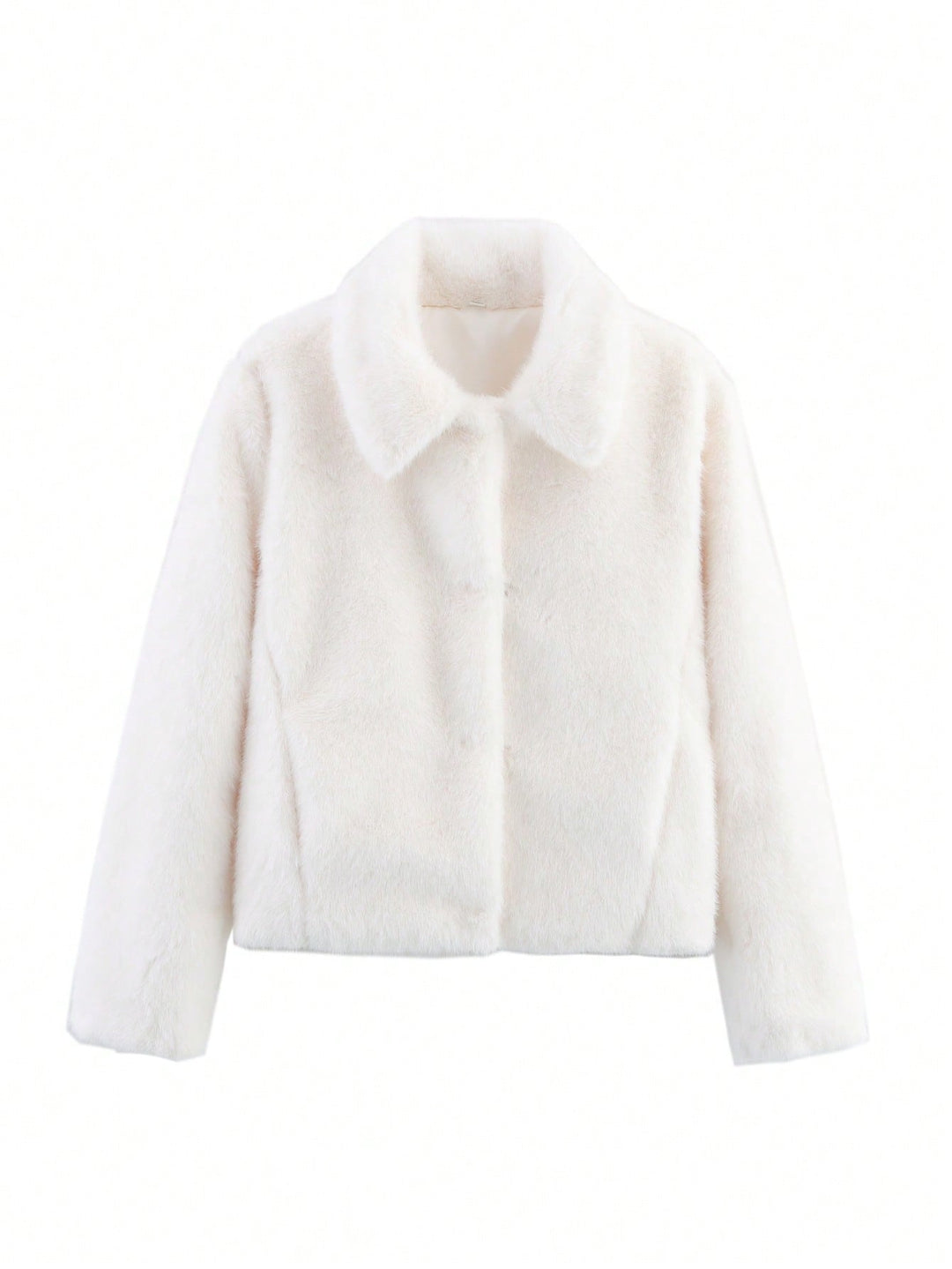Damen gemütliche und stylische Kurzjacke aus Kunstfell EB