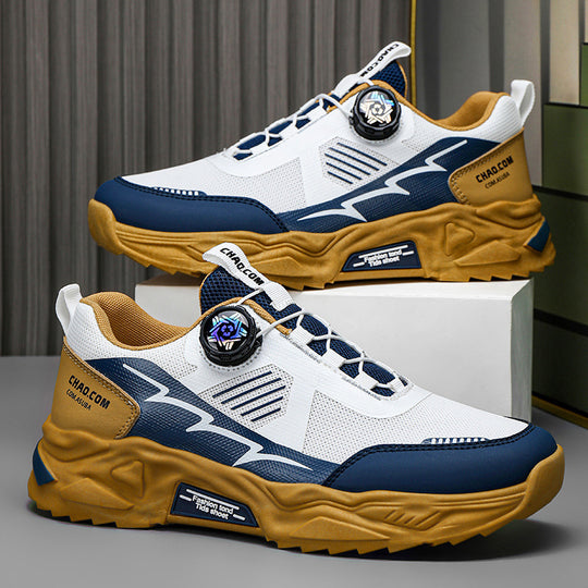 Herren robuste Outdoor-Chunky-Sneaker mit Drehverschluss, atmungsaktivem Strickoberteil und profiliertem Dämpfungssystem EB