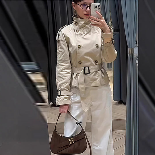 Damen Trenchcoat mit eleganten Details EB