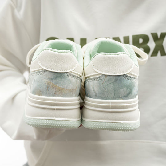 Damen Sportliche Sneakers mit verspielt floralem Design und gepolsterter Sohle EB