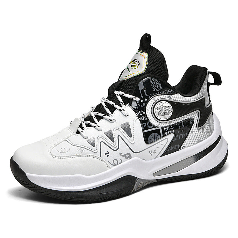 Damen Sportliche High-Top Basketball-Sneaker mit atmungsaktiver Mesh-Oberfläche und dämpfendem Fußbett EB