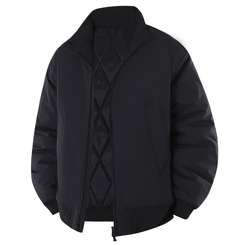 Herren modische Steppjacke mit hohem Kragen EB