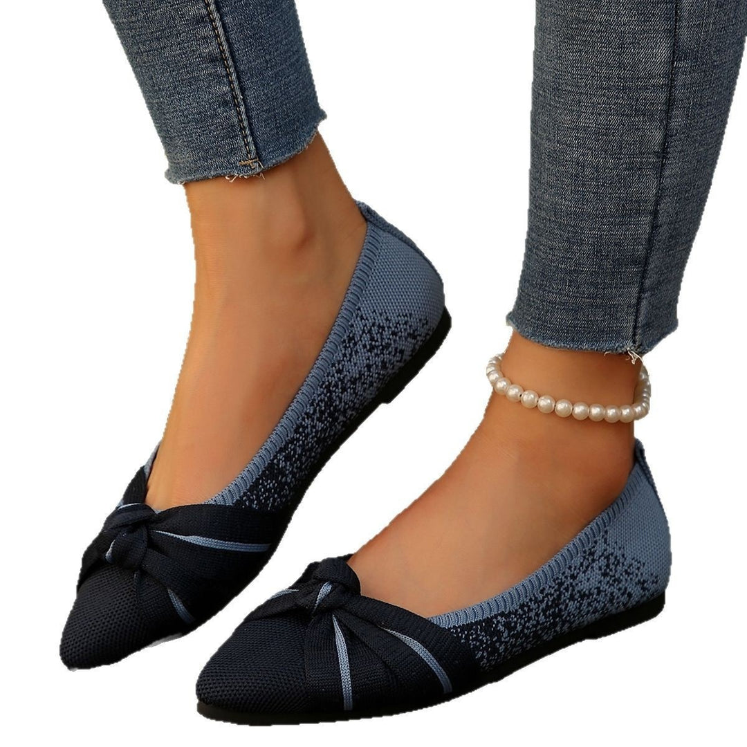Damen Ballerinas mit dekorativem Schleifen-Design EB