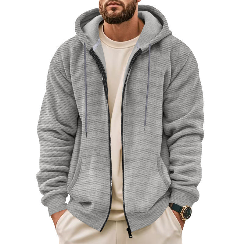 Herren Fleece-Hoodie mit praktischen Taschen EB