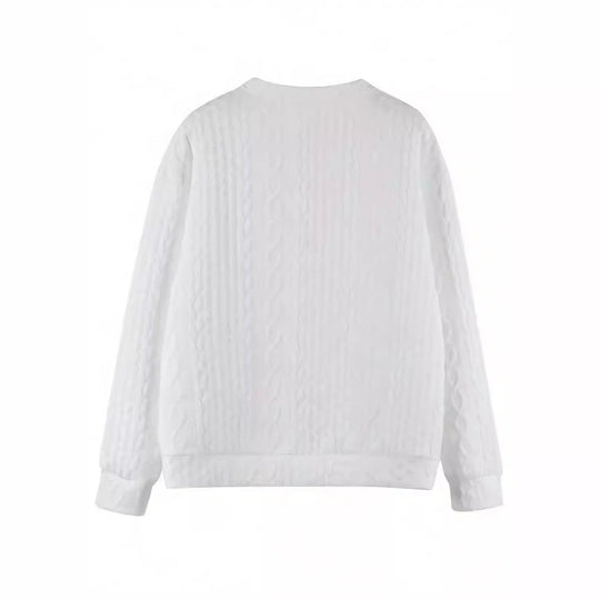 Damen Statement-Strickpullover mit strukturiertem Design EB
