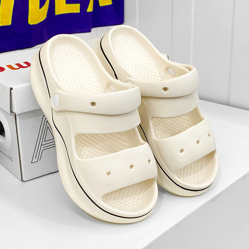 Damen trendige und bequeme Clogs mit bunten Verzierungen EB