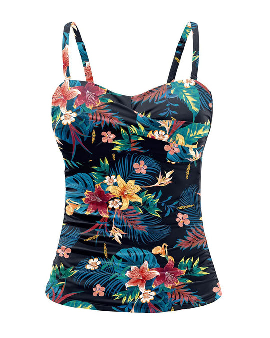 Damen Tankini mit raffiniertem Wickeldesign EB