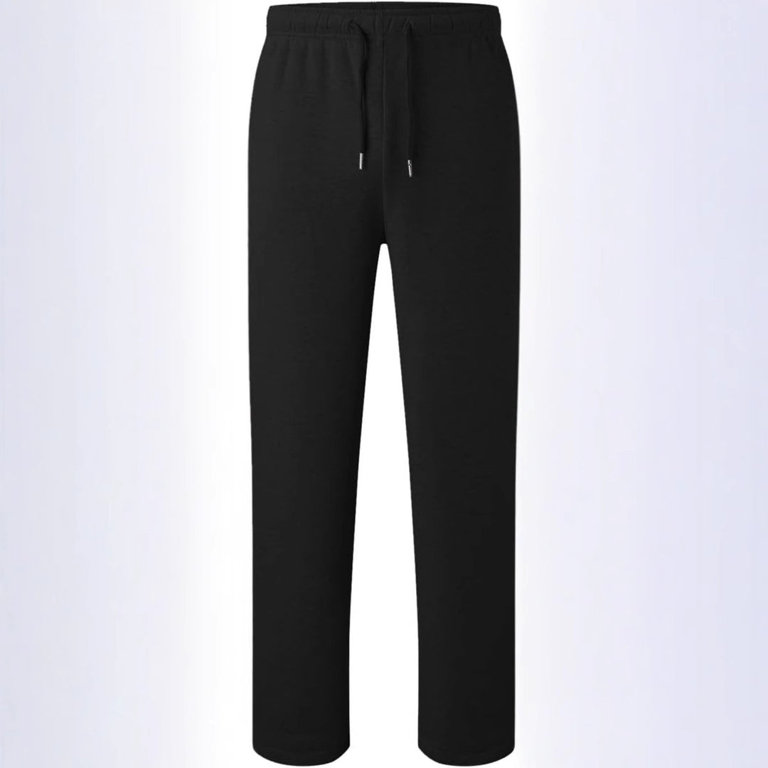 Damen nan weite High‑Waist Palazzo-Loungehose mit elastischem Komfortbund, Kordelzug und seitlichen Eingrifftaschen EB